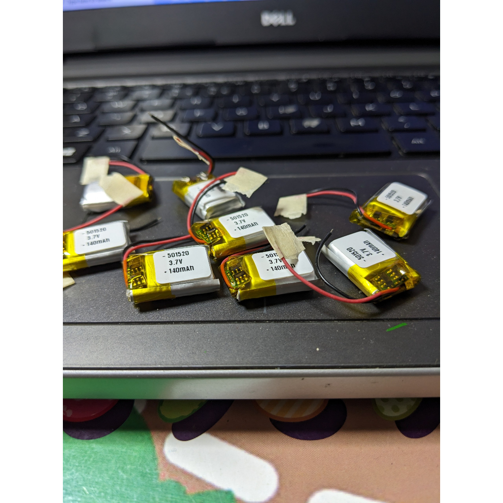 Pin 501520 140mAh pin Lithium Polymer Tai nghe Bluetooth 3.7V Kính 3D Vòng đeo tay thể thao Pin tích hợp