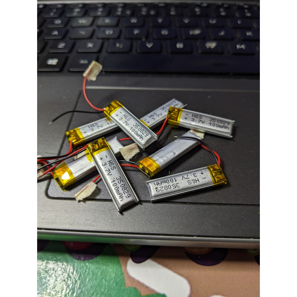 Pin Li-Po 3.7V 350829 100mAh  cho tai nghe Bluetooth Kính 3D vòng đeo tay thể thao