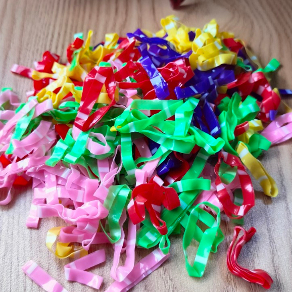 Dây Thun Buộc Tóc Mini cao su co giãn thời trang màu sắc tươi đẹp cho mẹ và bé