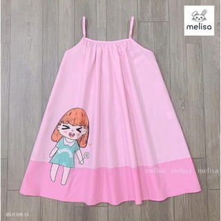 Váy dây hồng melisa