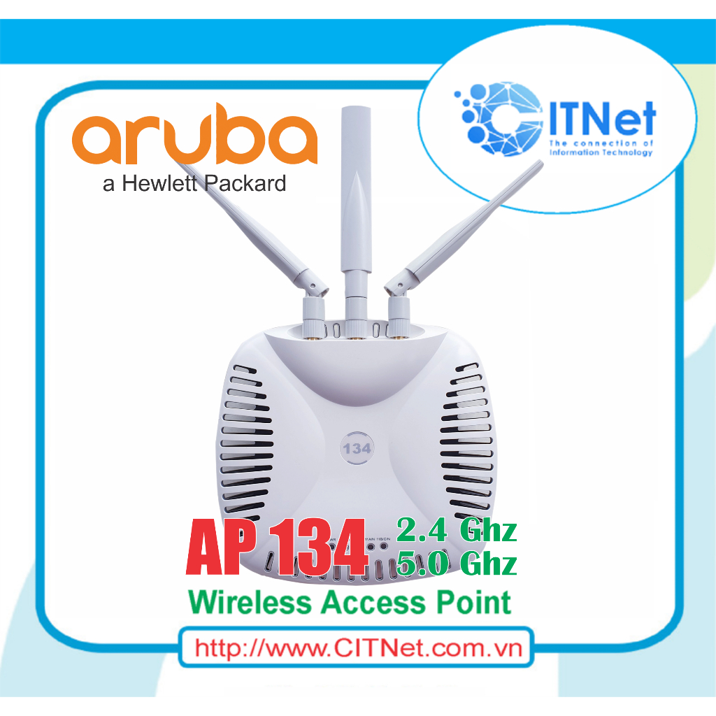 Bộ phát wifi chuyên dụng Aruba IAP 134 Hai băng tần 2.4Ghz - 5Ghz, tính năng MESH vs ROAMING (BH 12 Tháng)