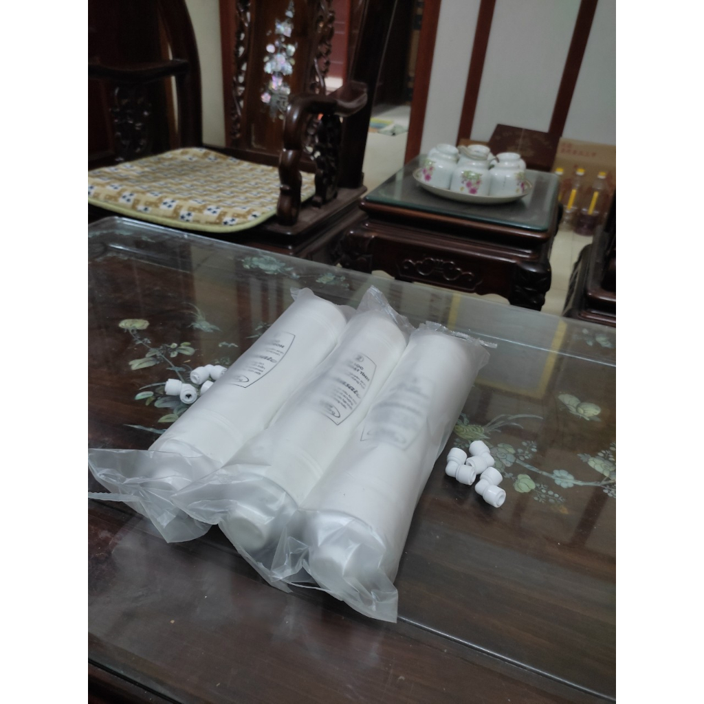 Lõi Lọc Nước Đúc 10 Inch Liền Khối Kèm 6 Cút Góc Nối Nhanh