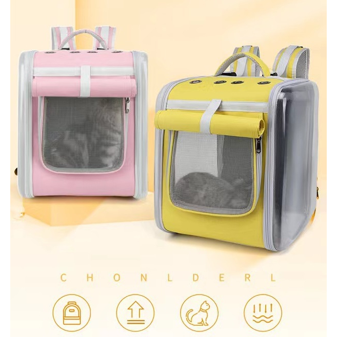Balo vuông size đại đựng chó mèo 10kg - 15kg - Ba lô cỡ lớn cho thú cưng