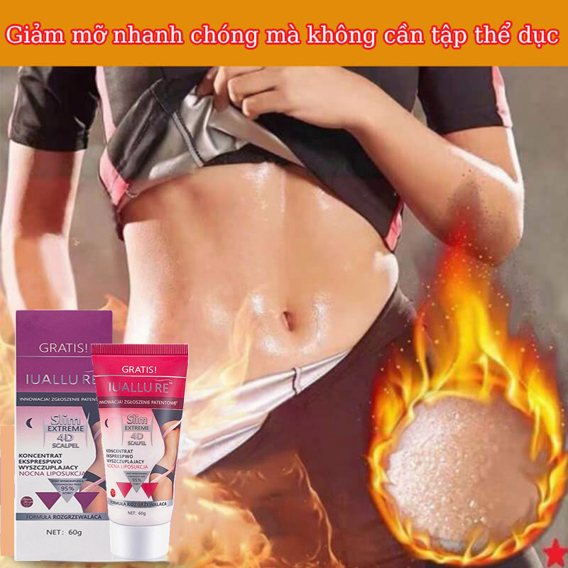 Kem tan mỡ Kem giảm cân Kem giảm mỡ Kem đốt mỡ 60g giảm cân nhanh điêu khắc cơ thể  Loại bỏ với bụng to và chân voi