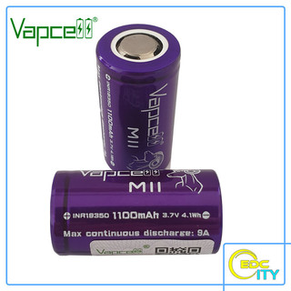 Pin chính hãng vapcell m11 inr 18350 1100mah dòng xả liên tục 9a - edc_city