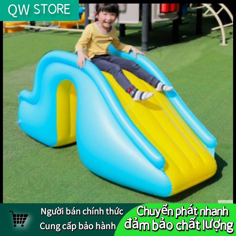 QW-Cầu trượt PVC bơm hơi cho bé có thể dùng kèm với bể bơi