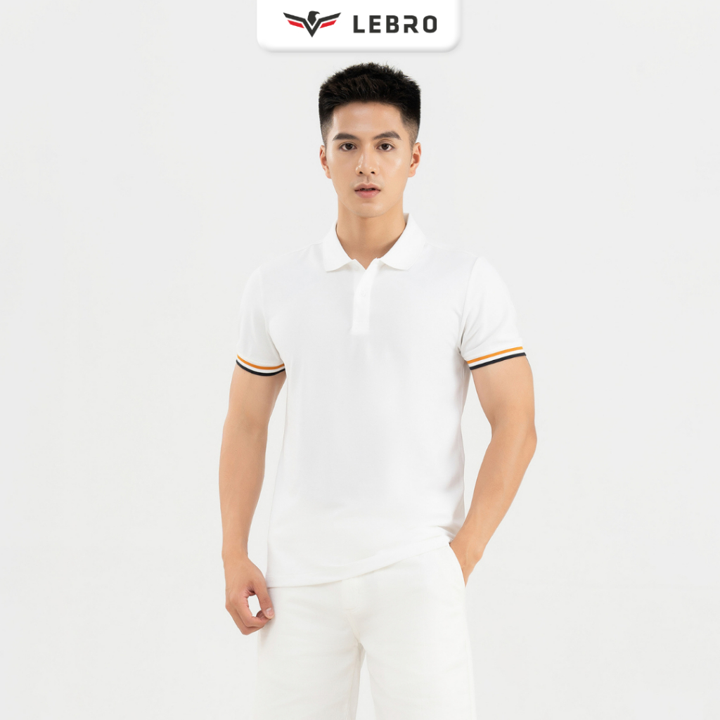 Áo thun polo nam Lebro cổ bẻ chất liệu cotton CVC cao cấp, kiểu dáng slimfit thể thao, trẻ trung TPL22-004