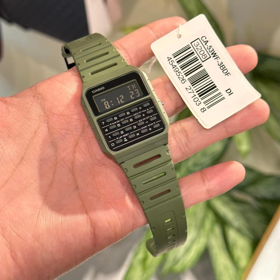 Đồng hồ nam dây nhựa Data Bank Casio Anh Khuê CA-53WF-3BDF