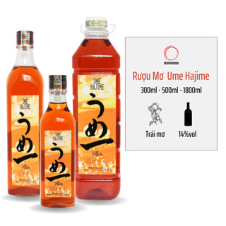 Rượu Shochu Mơ Ume Hajime 300ml - 500ml