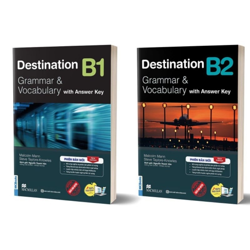 Sách - Combo 2 Cuốn Destination B1 & B2 Grammar and Vocabulary Kèm Đáp Án