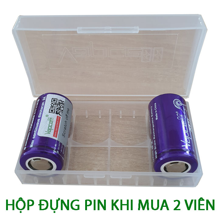 PIN chính hãng Vapcell M11 INR 18350 1100mAh Dòng xả liên tục tối đa 9A - Prism official