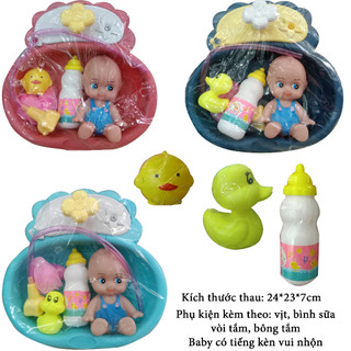 Bộ đồ chơi chậu tắm em bé