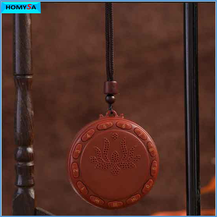 Máy niệm phật hình tròn hoa sen XH7 cao cấp - Loa bluetooth có dây đeo cổ khe thẻ nhớ bàn phím - Nghe kinh phật