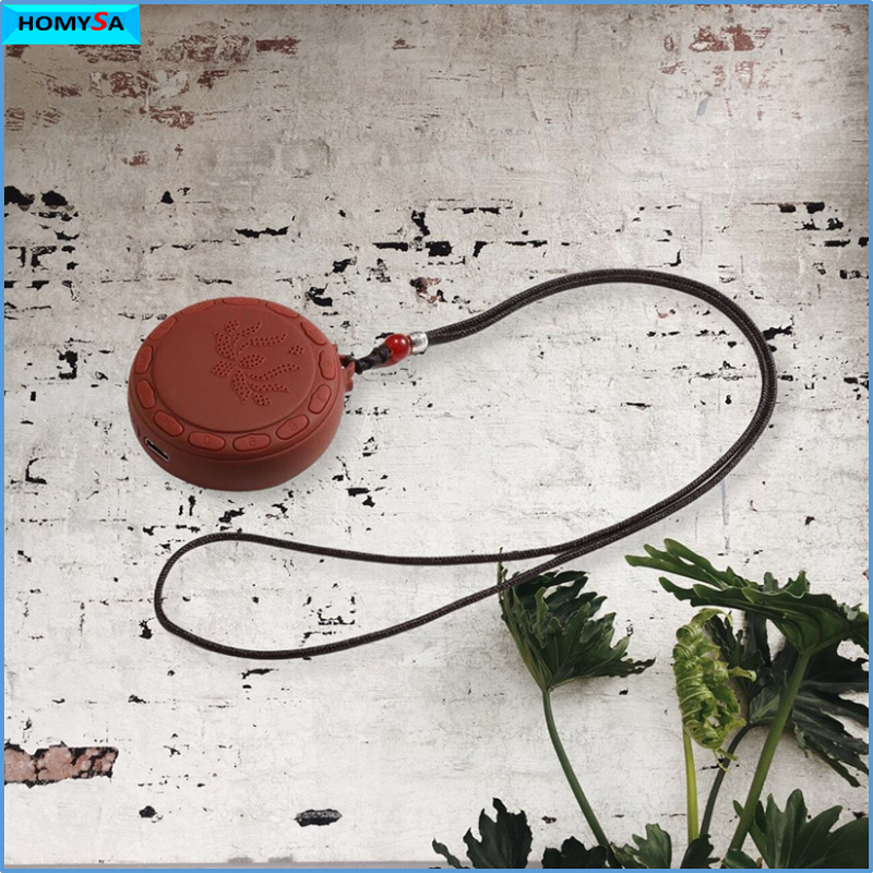 Máy niệm phật hình tròn hoa sen XH7 cao cấp - Loa bluetooth có dây đeo cổ khe thẻ nhớ bàn phím - Nghe kinh phật