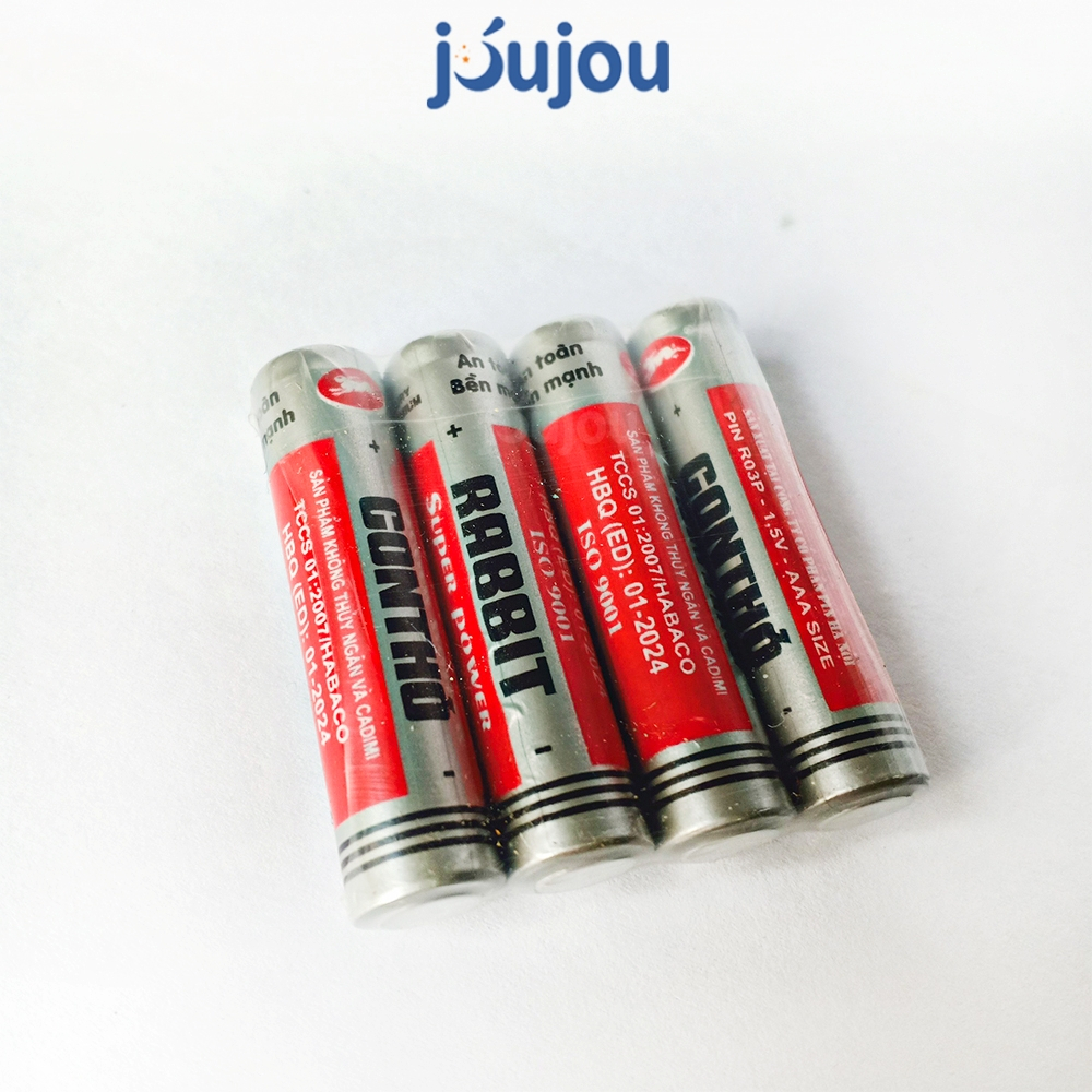 Pin con thỏ 1.5V-AA dùng cho đồ chơi trẻ em JuJou