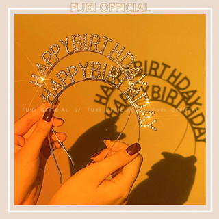 Bờm Đính Đá HAPPY BIRTHDAY Lấp Lánh - Phụ Kiện Chụp Hình Sinh Nhật