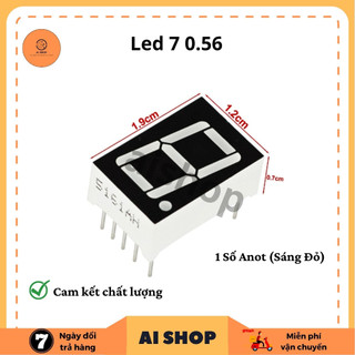 Đèn led 7 0.56 1 số anot