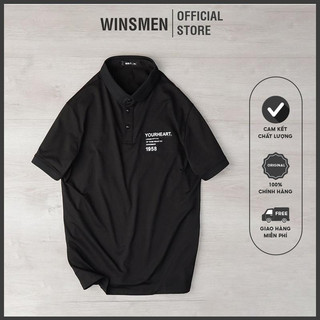 Áo thun nam cổ trụ in nổi cao cấp thời trang Winsmen - Áo thun Bigsize 8821