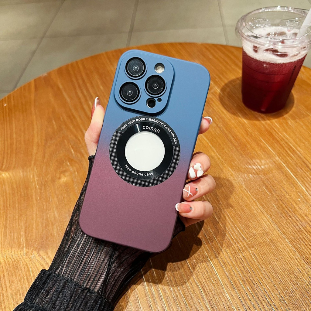 [Xanh dương - Xanh Lá]Ốp từ tính hở táo lens cam cao cấp phối màu 7plus/8plus/x/xs/xsmax/11/12/13/14/pro/max/plus/promax