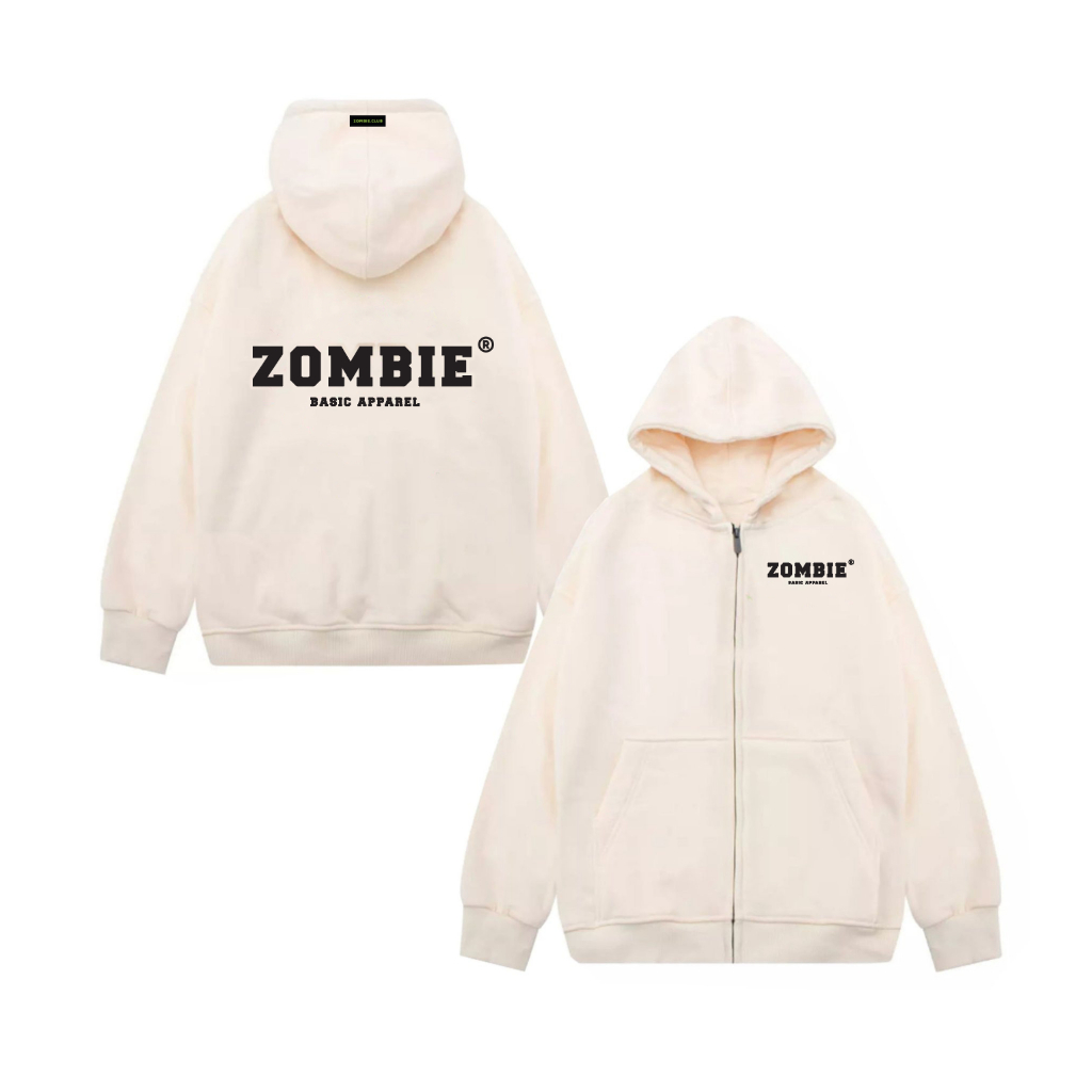 Áo Hoddie Zip Zombie Club, ZOMBIE LOGO SS2 Unisex Chính Hãng