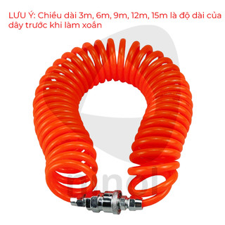 Dây xoắn hơi khí nén cam 5x8mm