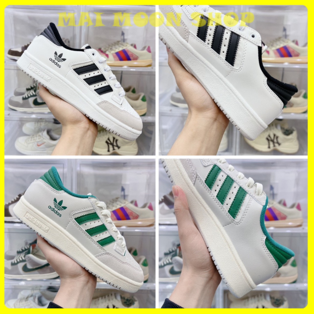 Giày Adidas Forum 84 Low 2 Màu Đen Và Xanh Hottrend, Giày Sneaker Adidas Forum Nam Nữ Kiểu Dáng Thể Thao Full Bill + Box