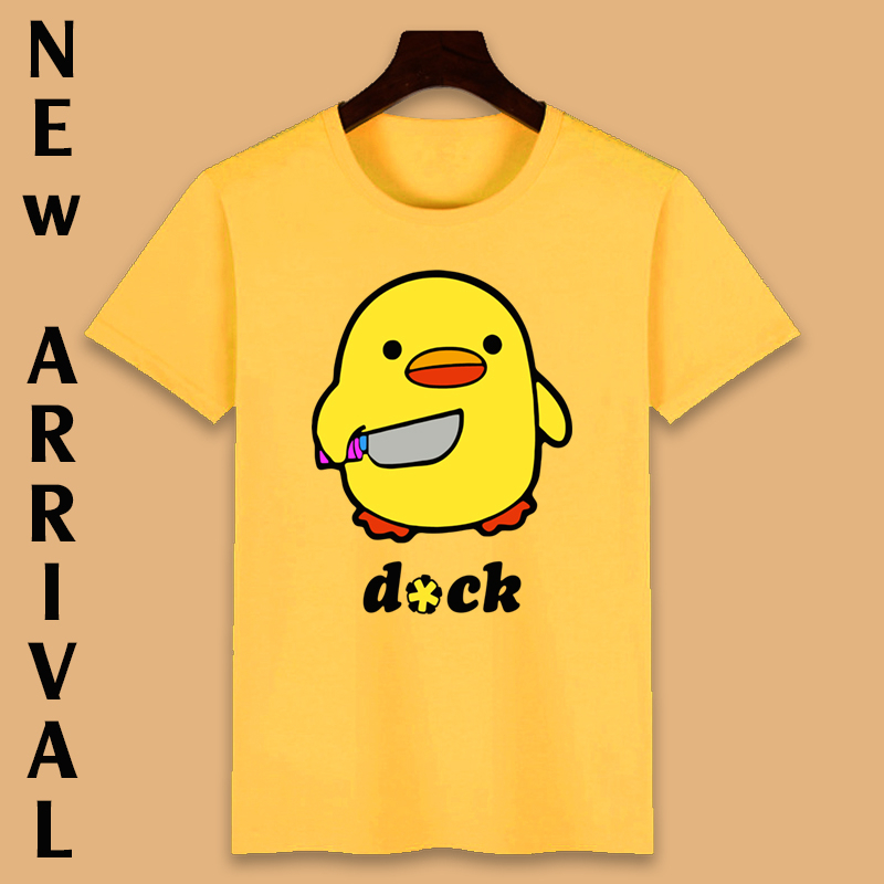 Áo thun nam, Áo phông nam Chú Vịt Vàng cute form rộng chất liệu cotton Hàn Quốc thoáng mát ALV87