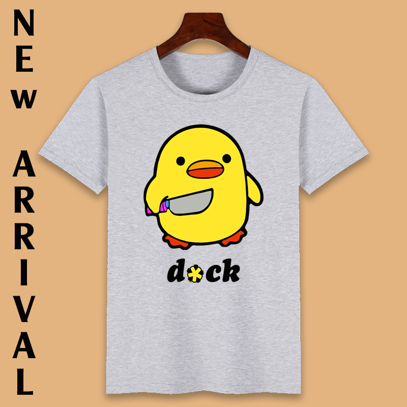 Áo thun nam, Áo phông nam Chú Vịt Vàng cute form rộng chất liệu cotton Hàn Quốc thoáng mát ALV87