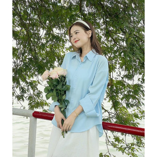 Áo sơ mi màu trơn basic LƯU DIỆC PHI