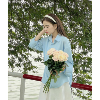 Áo sơ mi màu trơn basic LƯU DIỆC PHI