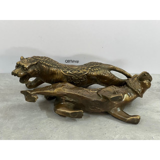 Cặp cọp - hổ kim tài bằng đồng
