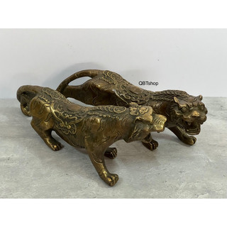 Cặp cọp - hổ kim tài bằng đồng