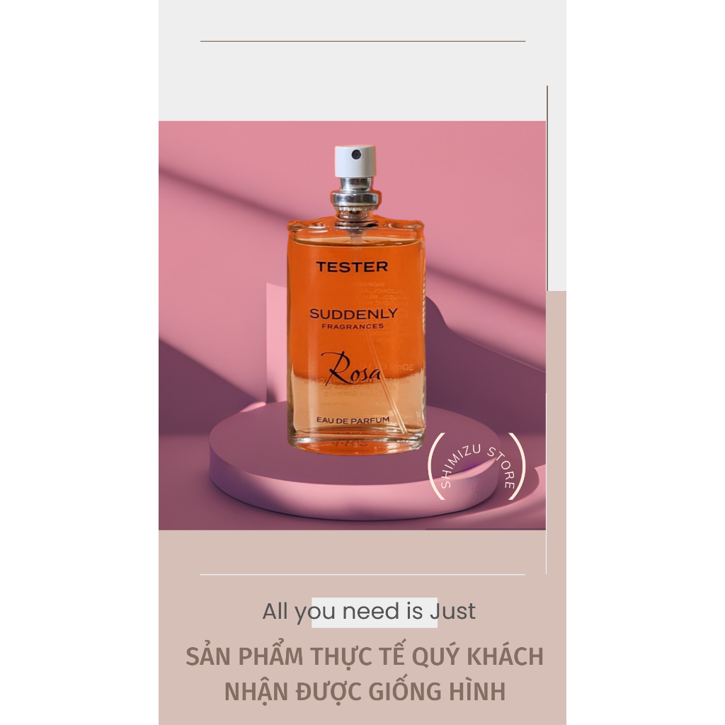 Nước hoa nữ thơm lâu Suddenly Fragrance Tester 30ml Eau de Parfum  Hàng Nội Địa Pháp .
