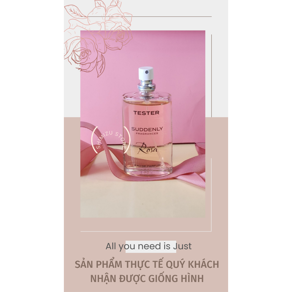 Nước hoa nữ thơm lâu Suddenly Fragrance Tester 30ml Eau de Parfum  Hàng Nội Địa Pháp .