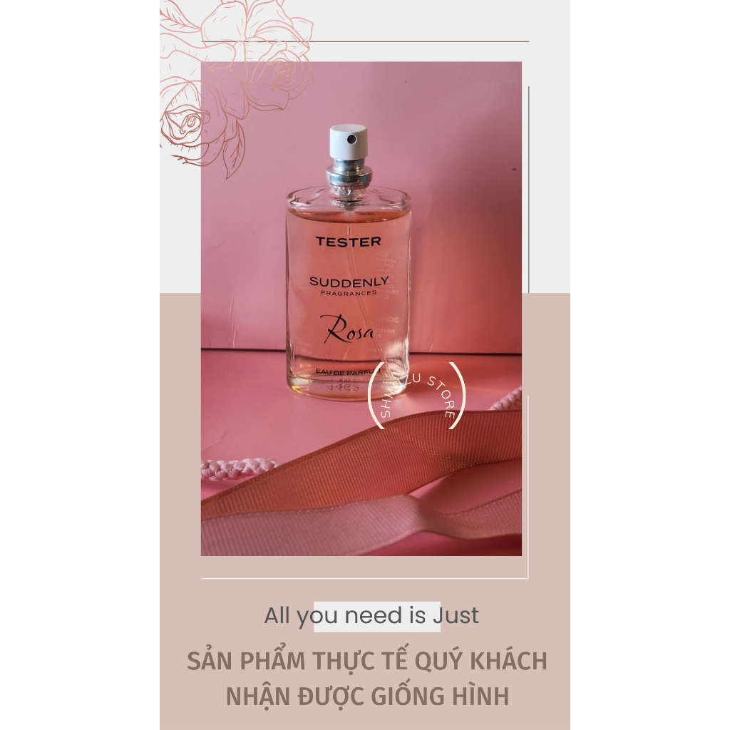 Nước hoa nữ thơm lâu Suddenly Fragrance Tester 30ml Eau de Parfum  Hàng Nội Địa Pháp .