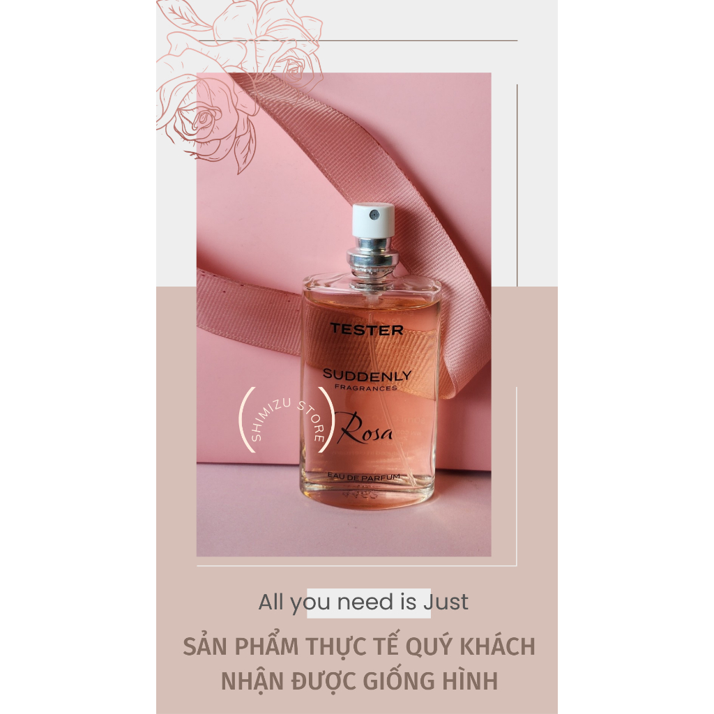 Nước hoa nữ thơm lâu Suddenly Fragrance Tester 30ml Eau de Parfum  Hàng Nội Địa Pháp .
