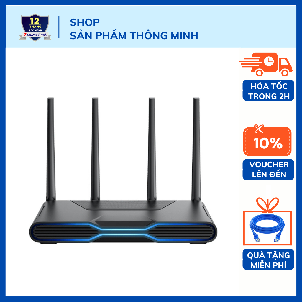 Bộ phát Wifi Router Xiaomi Redmi AX5400 - AX5400 Gaming băng tần kép - Wifi 6 - Mesh - 248 thiết bị - Chuyên cho Game | BigBuy360 - bigbuy360.vn