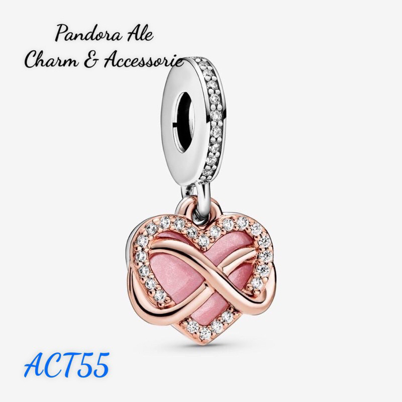 PAN ALE CHARM TREO TIM PHỐI VÀNG HỒNG BẠC S925