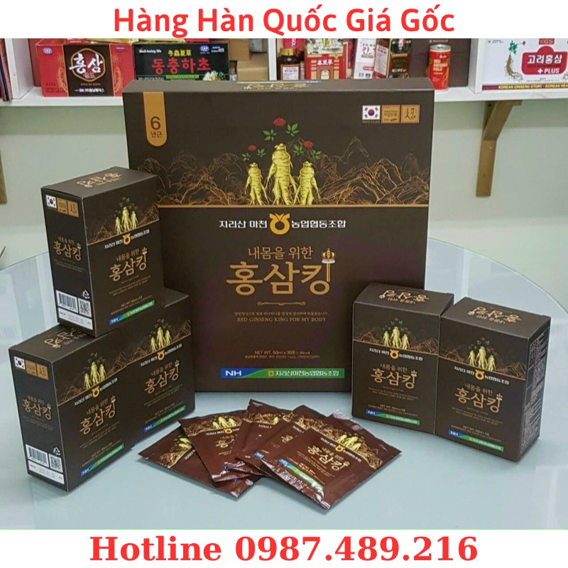 Nước Hồng Sâm Hoàng Đế - Hồng Sâm King Hàn Quốc Hộp 30 gói x 50ml