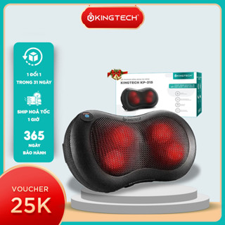 Gối Massage Nhiệt Hồng Ngoại KP-315 - 4 Bóng Xoay - Chuyên Sâu Cổ Vai Gáy - Chính Hãng KINGTECH - Bảo Hành 12 Tháng