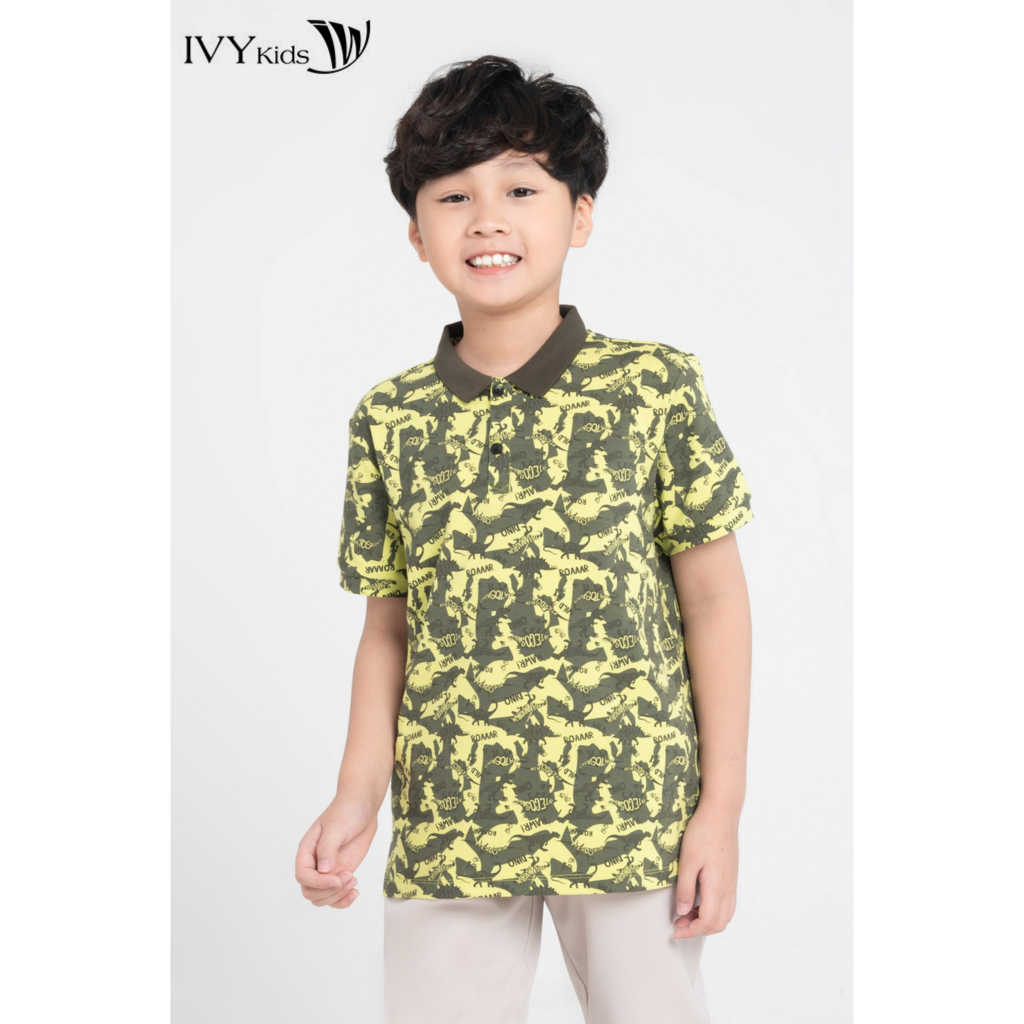 Áo polo bé trai IVY moda MS 57K1521
