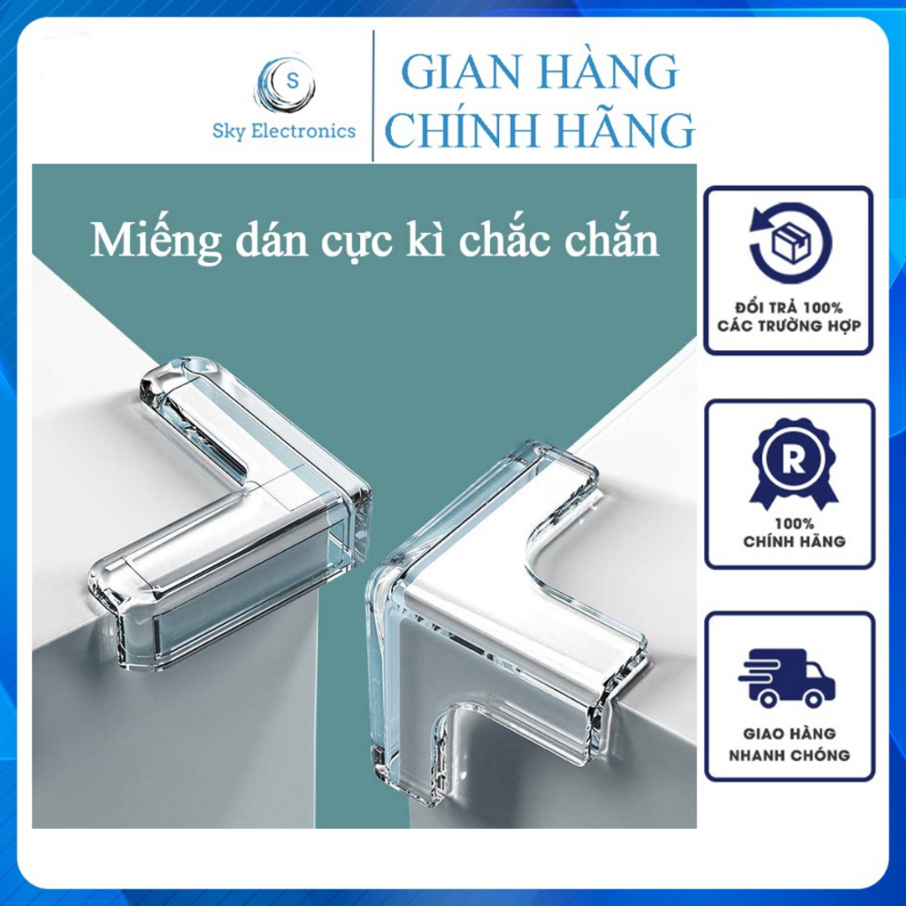 Miếng Bọc Cạnh Bàn Silicon Xốp Bịt Góc Bàn Tránh Va Chạm Miếng Bịt Góc