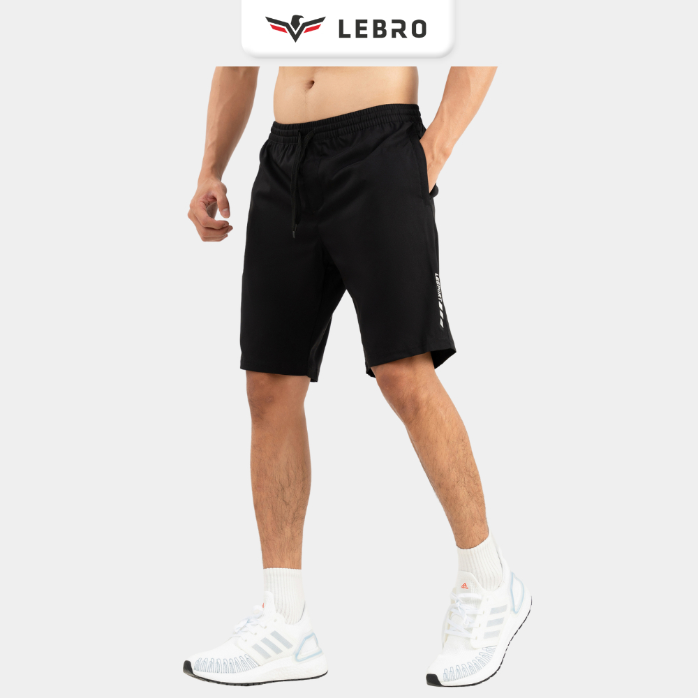 Quần short nam, quần đùi nam vải gió cao cấp, quần sooc thể thao đá bóng, chạy bộ thời trang nam LEBRO QLG23-01A