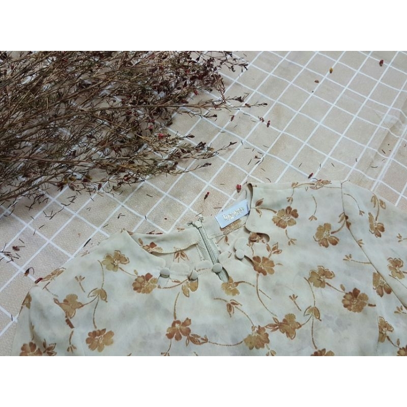 ĐẦM VOAN HOA VINTAGE