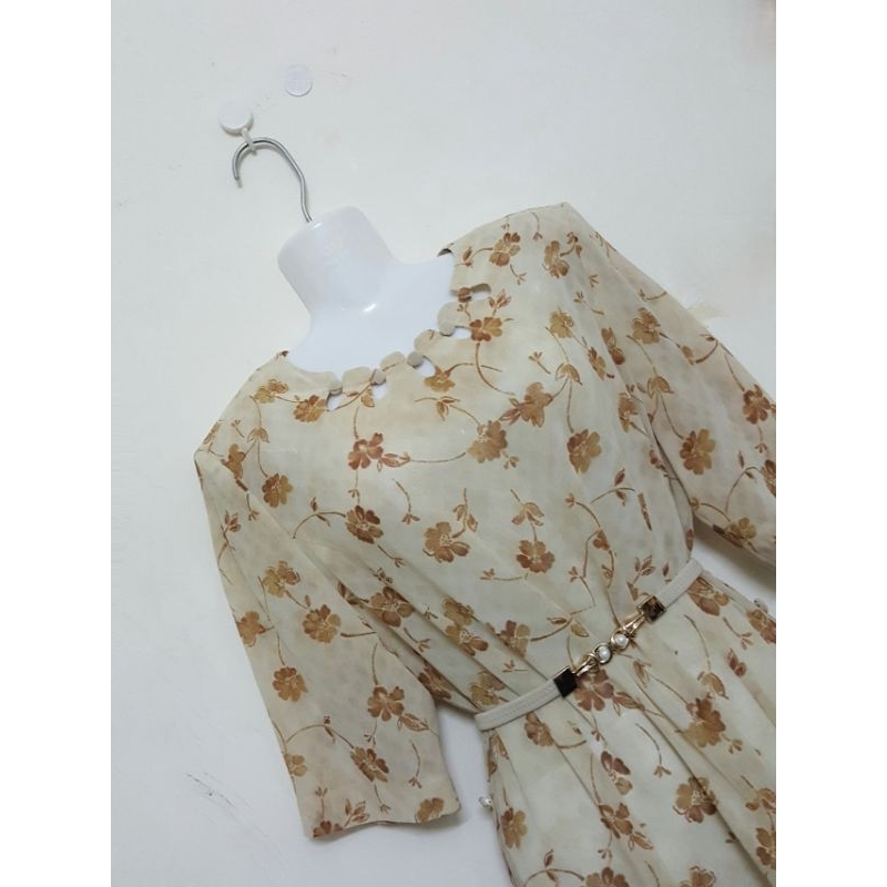 ĐẦM VOAN HOA VINTAGE