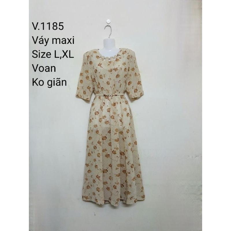 ĐẦM VOAN HOA VINTAGE