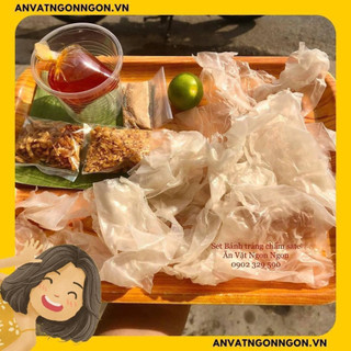 SET BÁNH TRÁNG LÁ CHUỐI CHẤM SATE