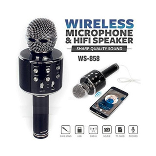 Micro Karaoke Kiêm Loa Bluetooth WS - 858 Tiện Dụng Chất Lượng Cao