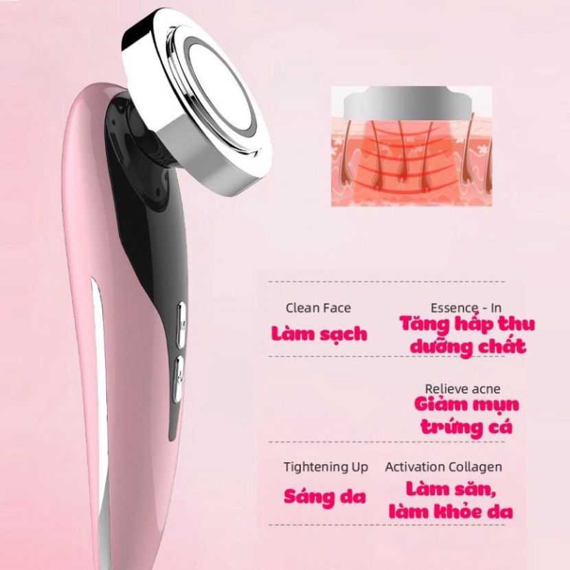 Máy Đẩy Tinh Chất ION Massage Mặt, Điện Di Tinh Chất, Nâng Cơ Trẻ Hóa Da-ChangBeauty68