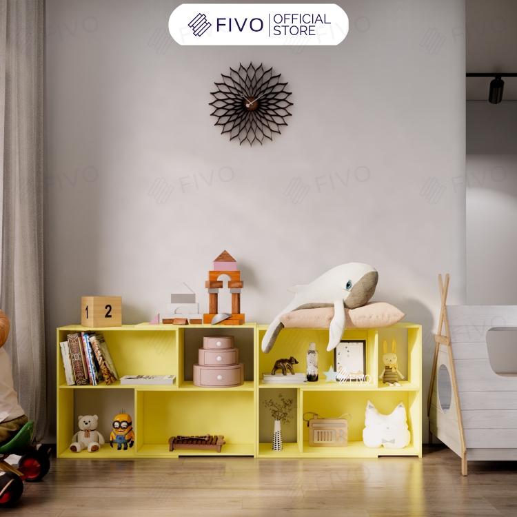 Kệ Sách Cho Bé FIVO FB71, Lắp Ráp Dễ Dàng Chất Liệu Gỗ Cao Cấp, An Toàn, Nhiều Màu Sắc